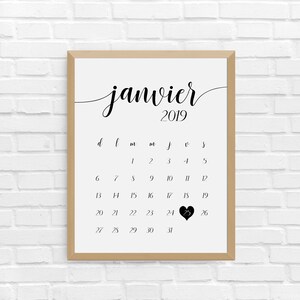 Cartel del calendario, anuncio de embarazo, DIGITAL FICHIER