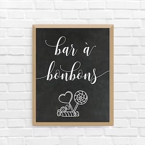 Candy bar wedding poster, candy bar chalkboard, wedding board, candy bar table, DIGITAL FICHIER