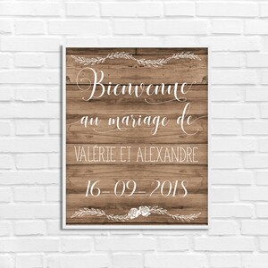 Welcome wedding poster, chalkboard welcome to wedding, wedding table, DIGITAL FICHIER