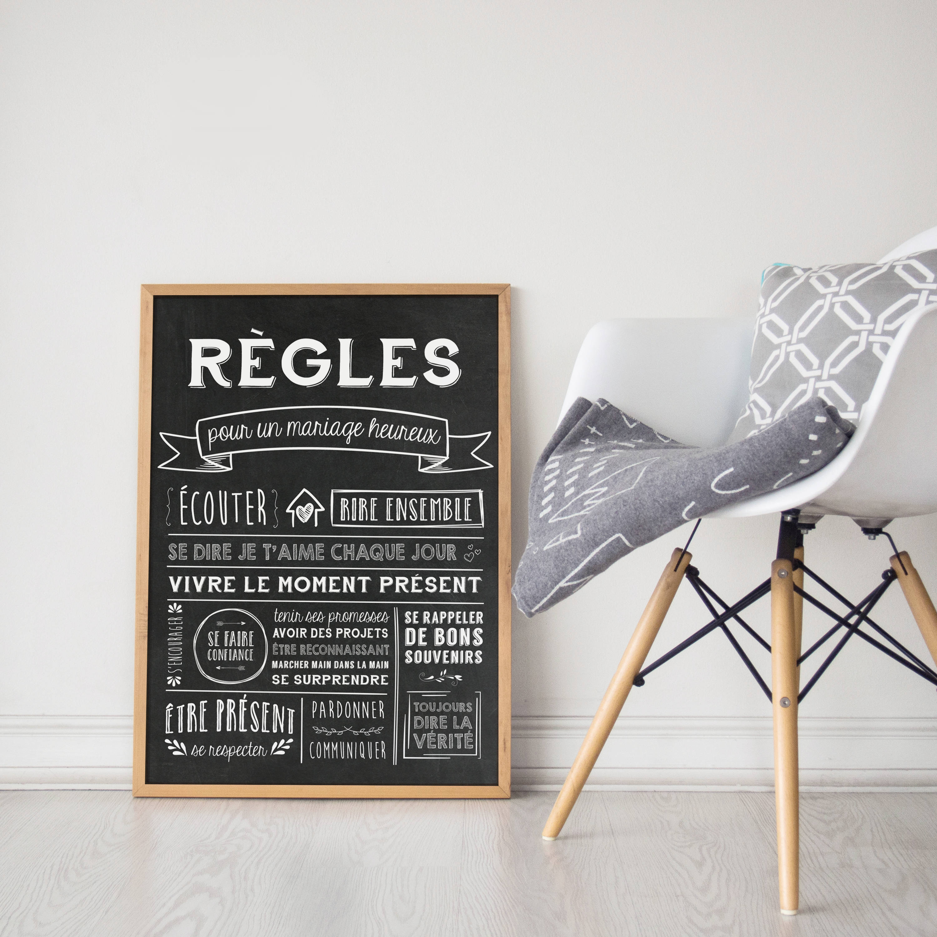 Nacnic – Lot De 4 Posters Définitions De Mots Pour Couples – Style Nordique – Format A4 Sans Cadre