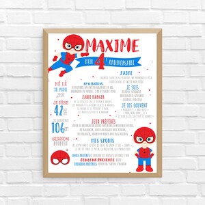 Spiderman BIRTHDAY poster | First birthday, birthday, personalized, 1 year old baby party, white background poster | DIGITAL FILE