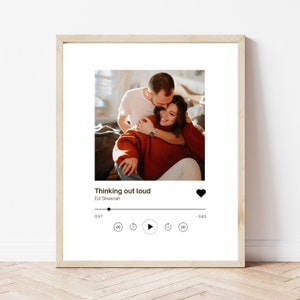 Couple collage song gift poster for her or for him, celebrate love and Valentine's Day| DIGITAL FILE