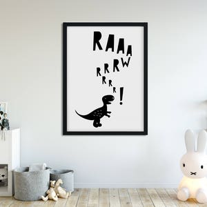 Decorative digital poster, children's room, illustration, monochrome, Scandinavian, nursery