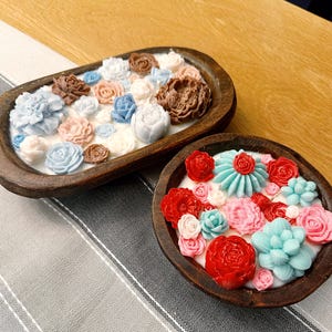 Floral Dough Bowl Candle