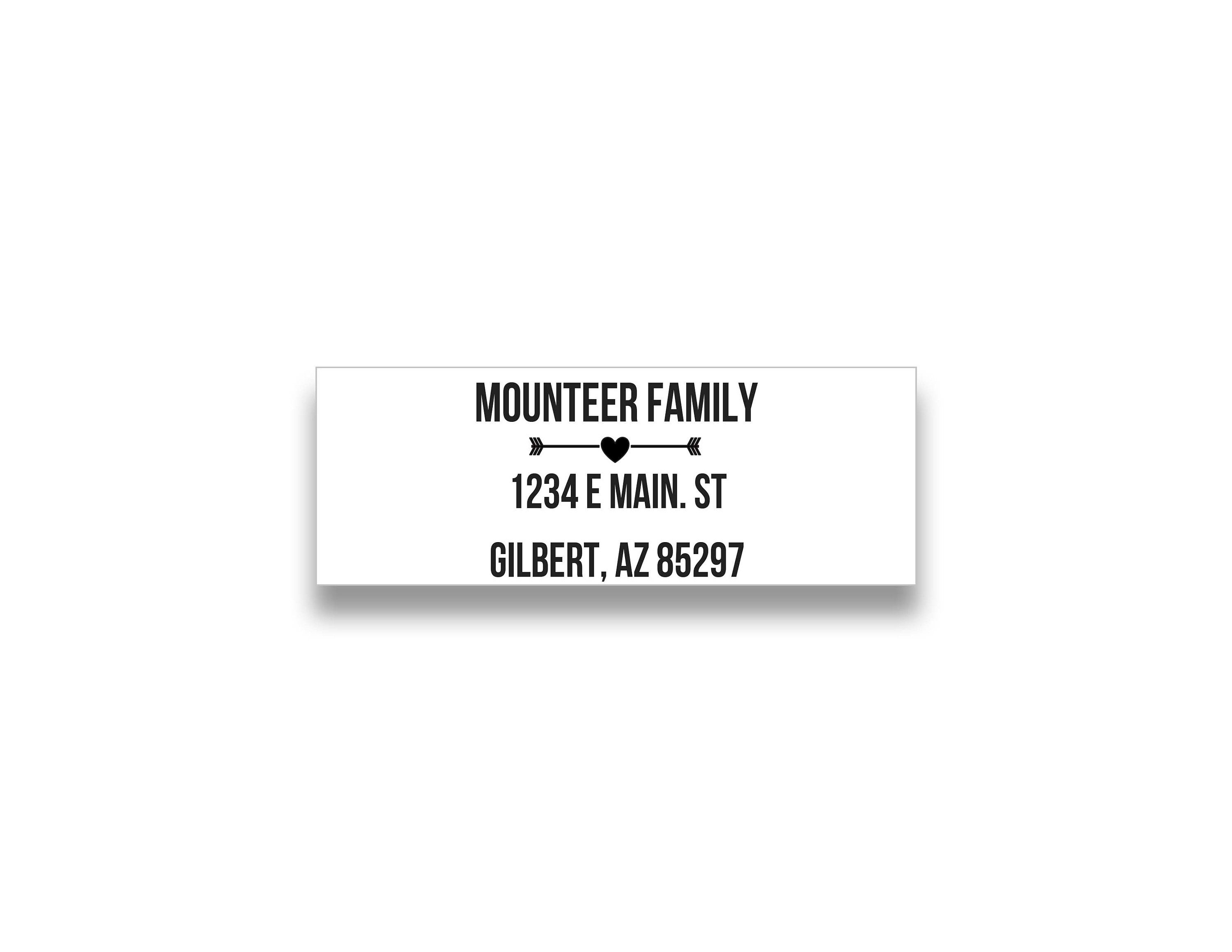 family address labels return