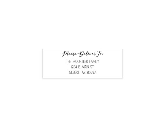 Please Deliver To Return Address Sticker Address Stickers Etsy