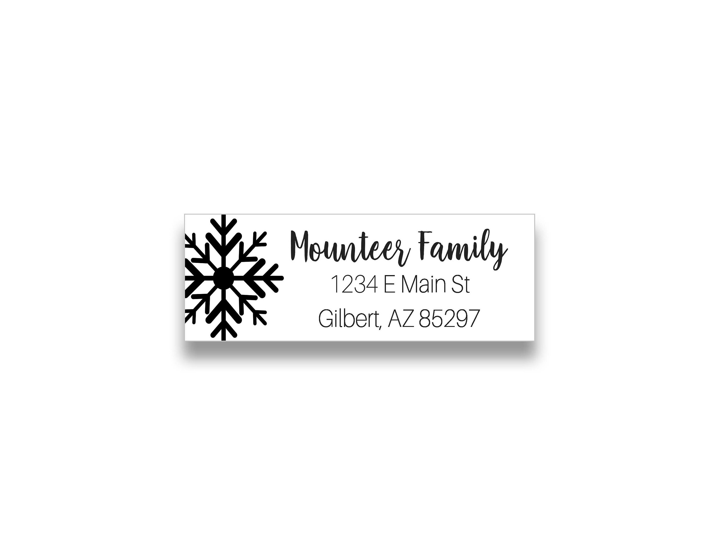 christmas address labels christmas