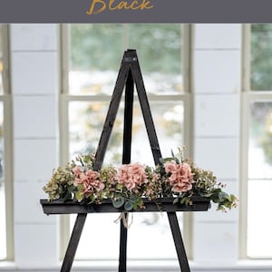 Wood Easel Wedding Sign Stand . Floor Display Lightweight Easel for Wood  Acrylic Chalkboard Foam Board & Canvas Signs . Natural or Painted 