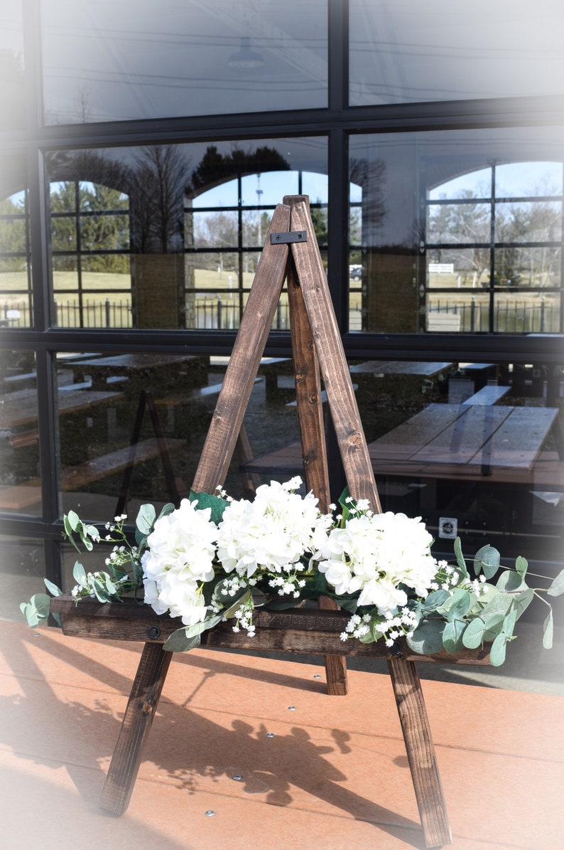 Large Table Top Easel Rustic Display Wedding Easel Studio Wood Etsy