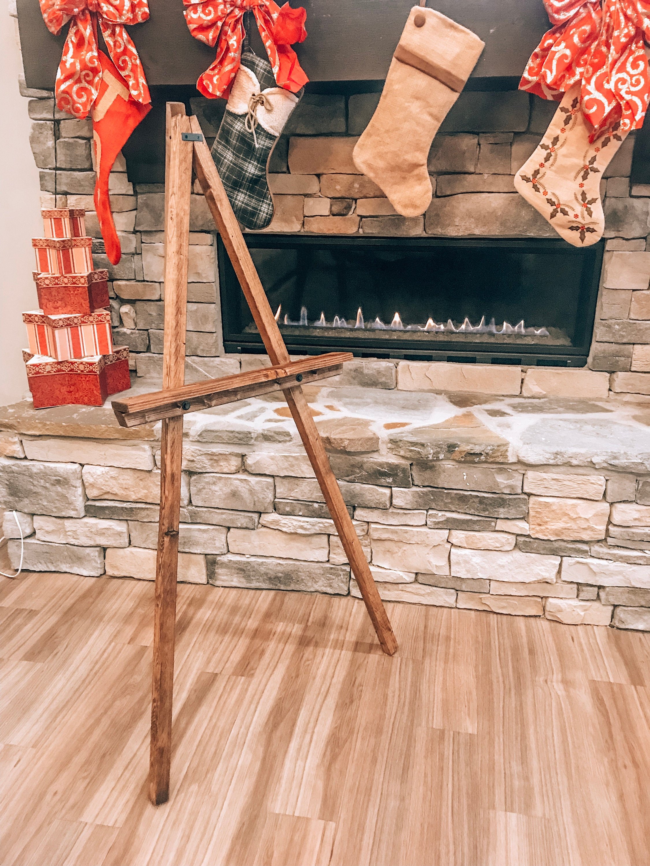 Rustic Display Wood Easel Wedding Easel Studio Easel Art Easel Etsy