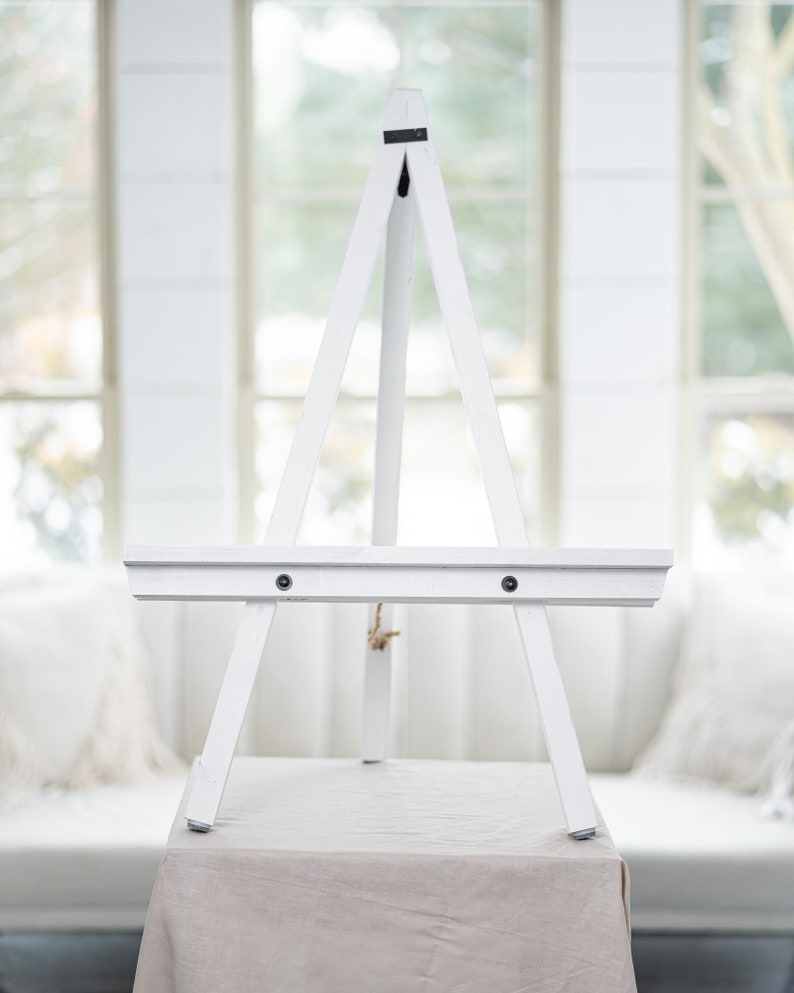 Large Table Top Easel Rustic Display Wedding Easel Studio Wood Etsy