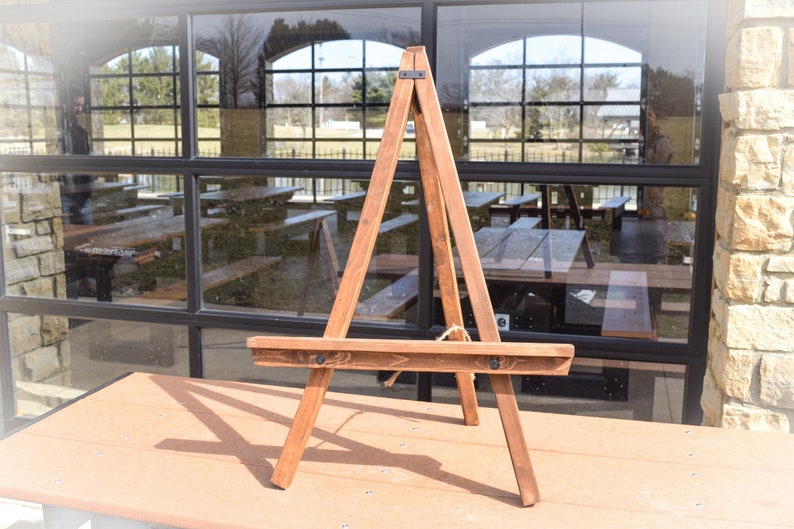 Large Table Top Easel Rustic Display Wedding Easel Studio Wood Etsy