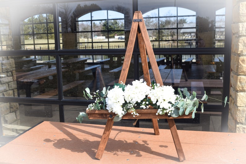 Large Table Top Easel Rustic Display Wedding Easel Studio Wood Etsy
