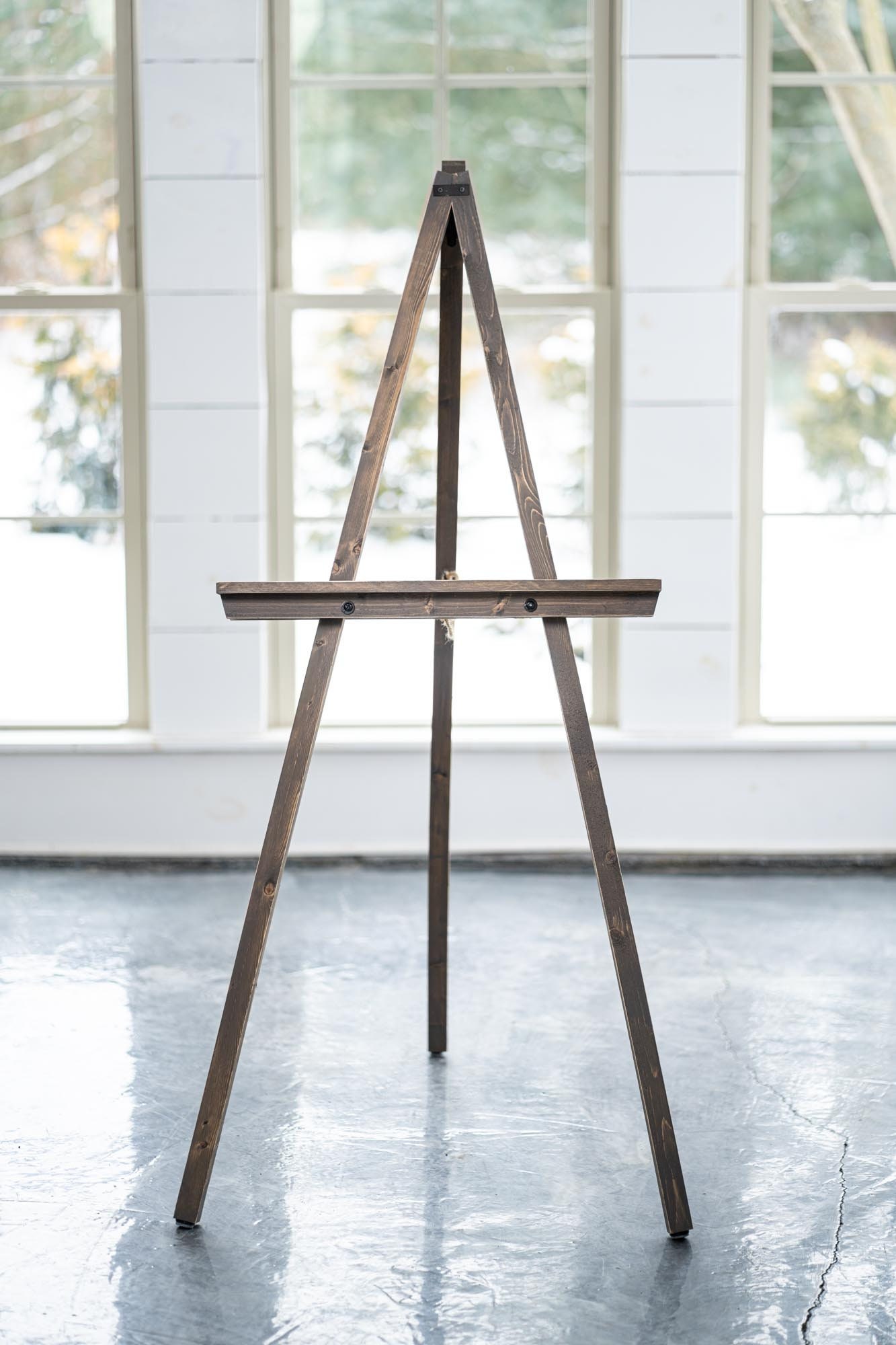 Wooden Floor Easel with Adjustable Shelf Wedding Art Stand for Etsy