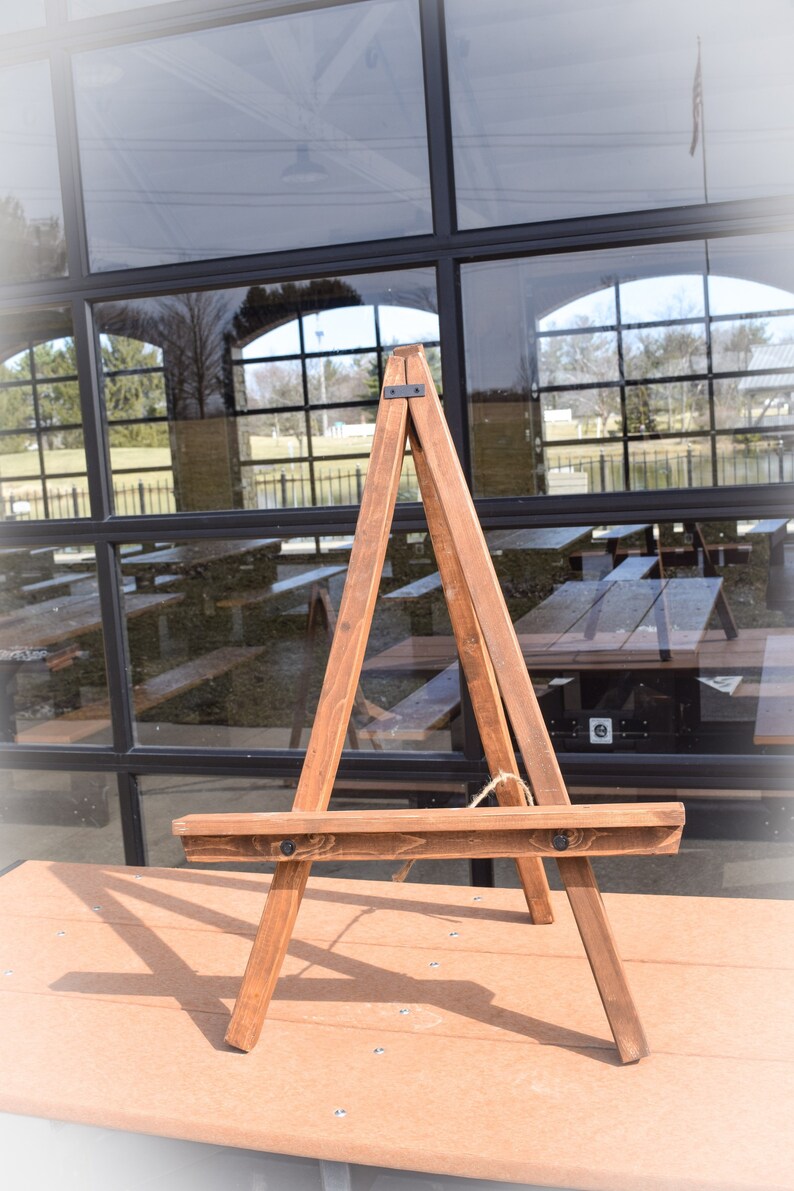Large Table Top Easel Rustic Display Wedding Easel Studio Wood Etsy