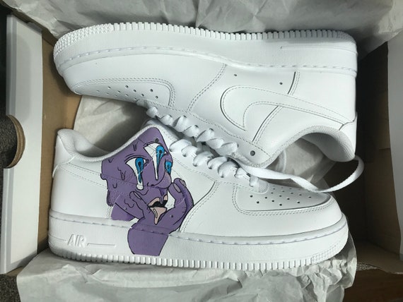 Purple Drippy Psychedelic Third Eye Custom Nike Air Force 1 Air Force 1 Custom Custom Air Force 1 Purple Shoes Custom Sneakers Etsy Mexico