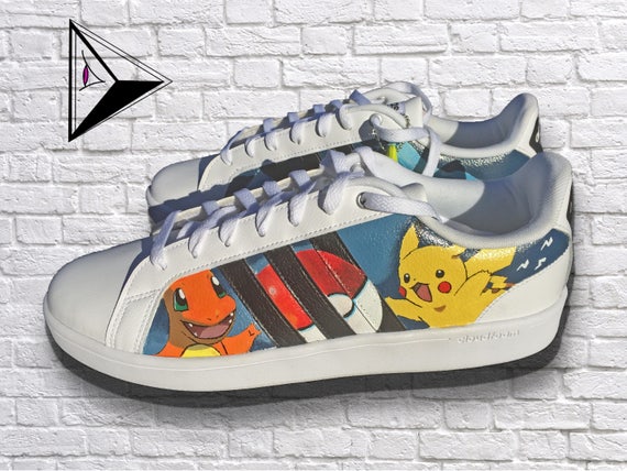 Starter Pokemon Custom Adidas Neo Cloudfoam Shoes Pikachu -