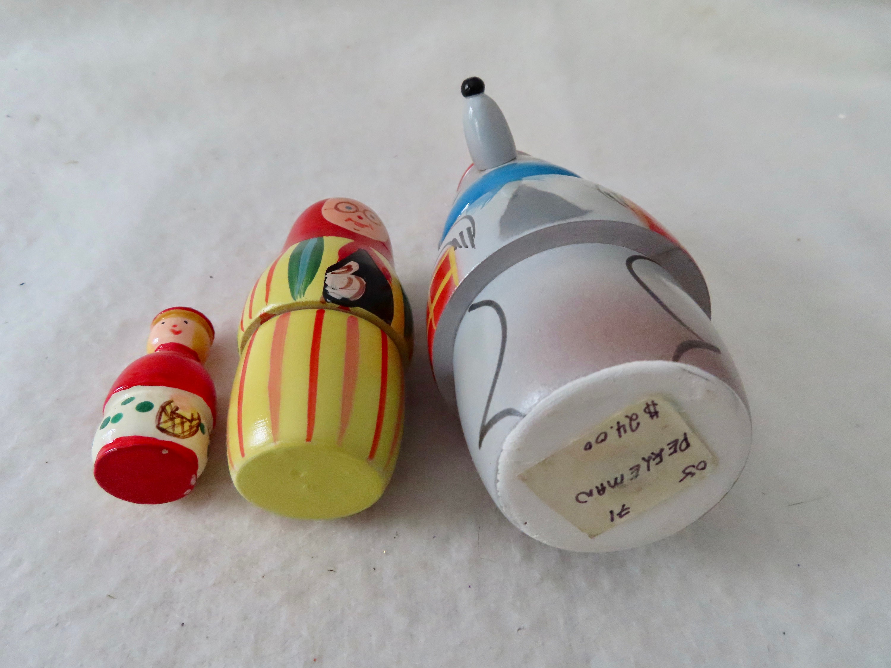 Vintage Wooden Nesting Dolls Poland Etsy