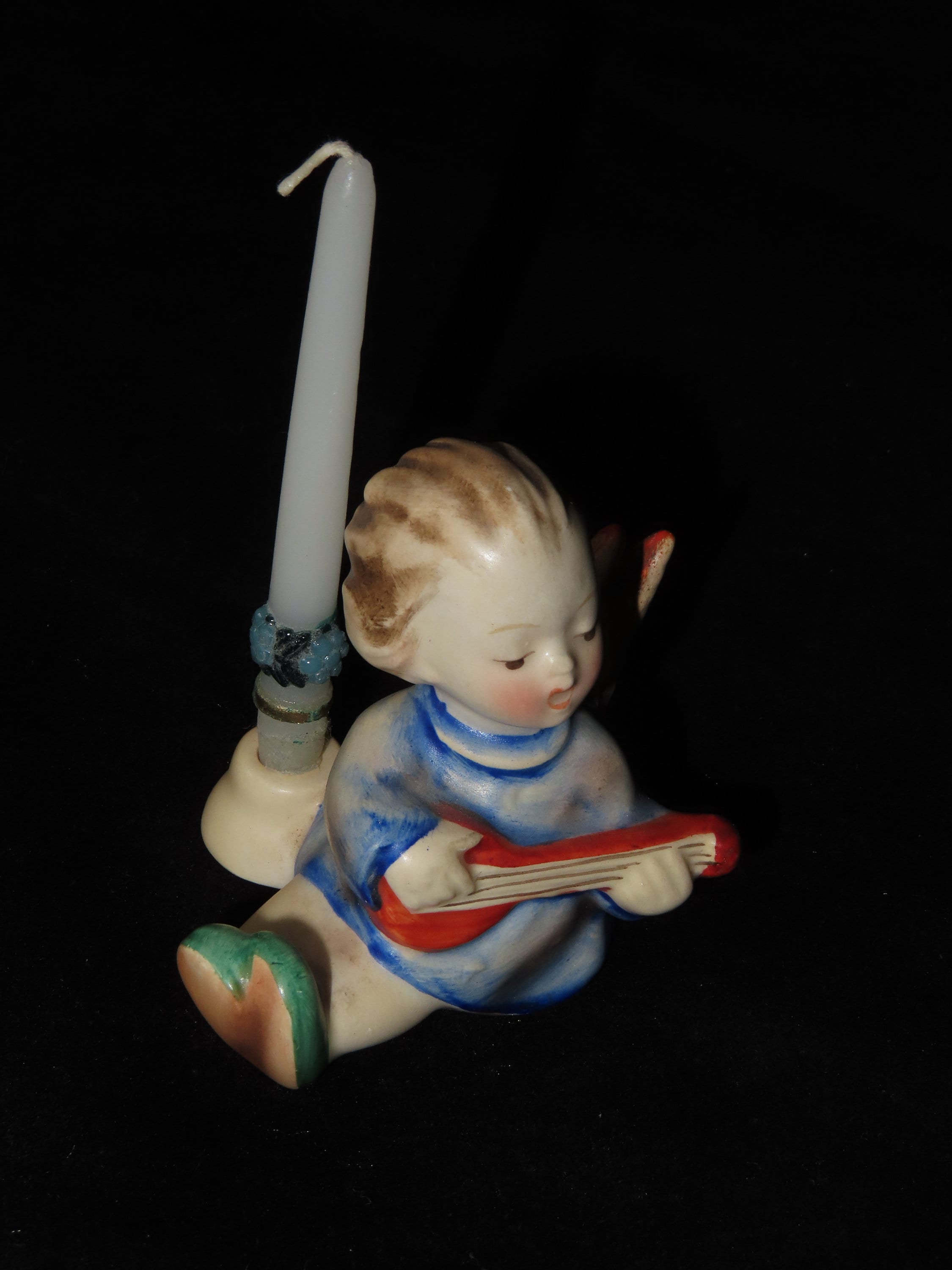 Early Hummel Angel Candle Holder Figurine Etsy
