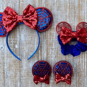 Spider Web Mouse Ears / Spider Mouse Ear Hair Band