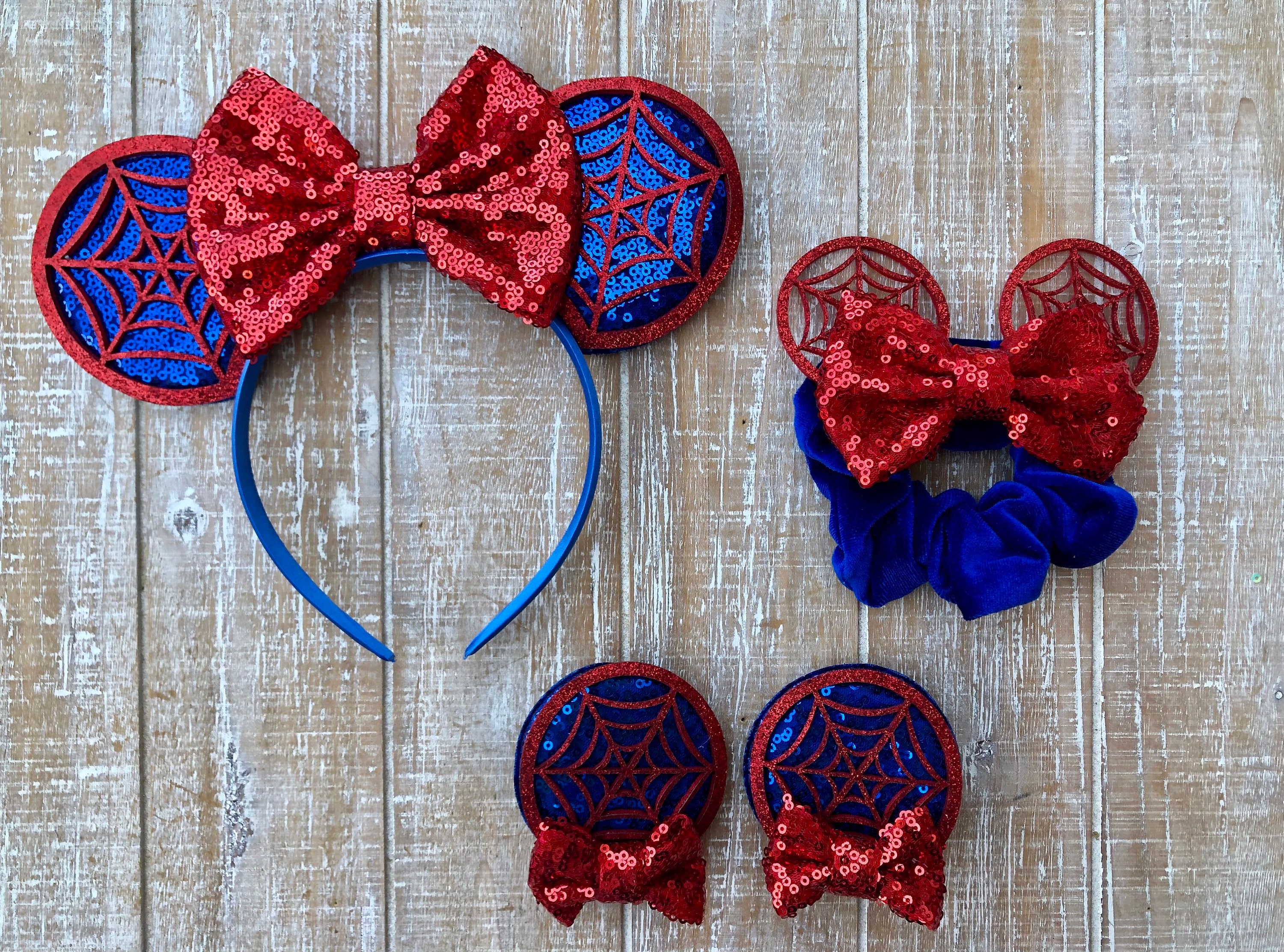 Spider Web Mouse Ears / Spider Mouse Ear Hair Band - Etsy display picture 1