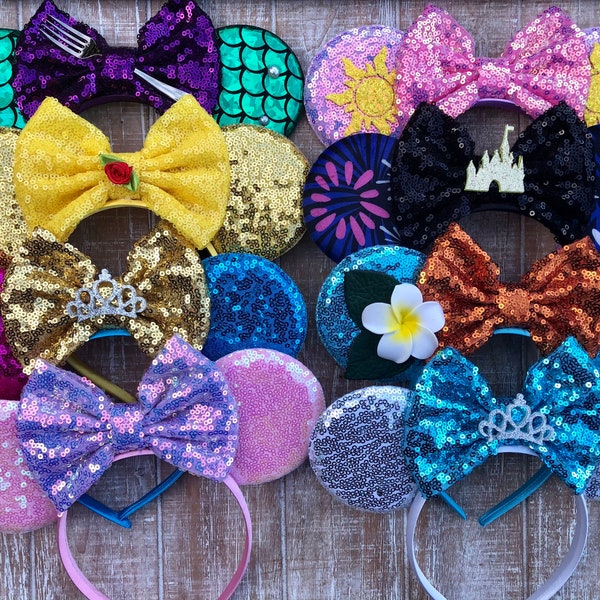 Princess Mouse Ears / Mermaid Mouse Ears / Fairy Mouse Ears / Princess Outfit Headbands / Clearance