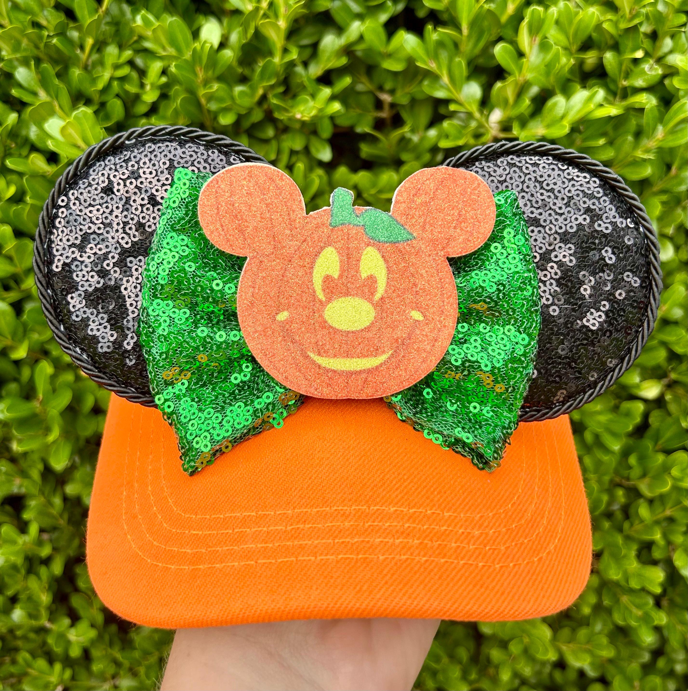 2025 Disney Parks Disneyland Halloween Mickey Mouse Pumpkin Baseball Cap Hat Mickey Pumpkin Ear Cap Arrives at Disneyland - WDW News Today main image 2
