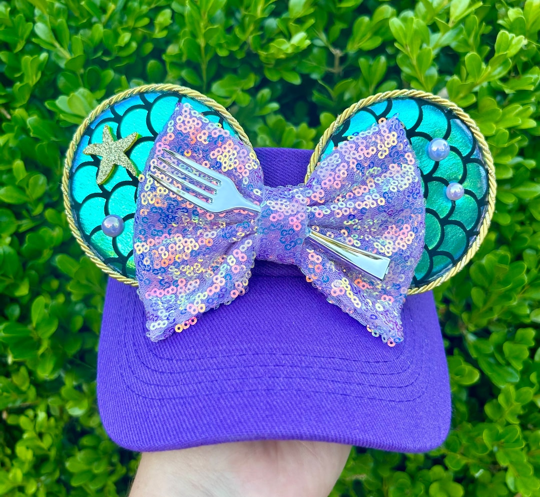 Ariel Mermaid Visor With Mickey Ears - Disney Princess 