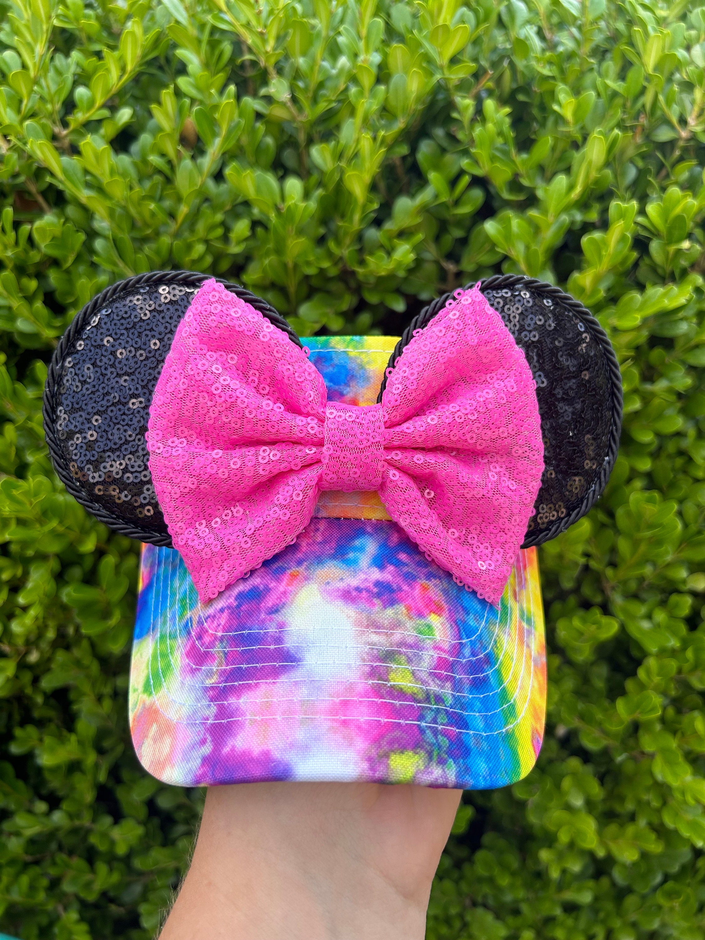 Minnie Mouse Tie Dye Headband Ears NWT Disney Parks Minnie Mouse Tye Dye Sequin Ear | Mercari main image 2