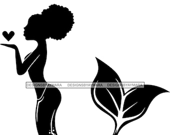 Download Black Mermaid Svg Etsy