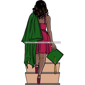 Graduierung Frau Cap Diplom Leistung Bildung College Zeremonie Student Erfolg Absolvent SVG JPG PNG Vector Clipart Cricut Schneiden Dateien