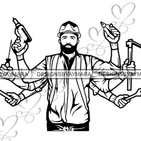 Construction Worker Pattern - Etsy