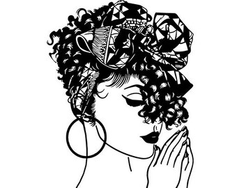 Download Black woman svg | Etsy