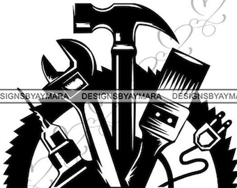 Schraubenschrauber Schraubendreher Schraubenschrauber Reparatur Fix Handyman Hardware Werkzeug arbeit. SVG. EPS. PNG Jpg Vektor Clipart Cricut Silhouette Schneideschnitt