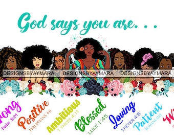 God Says You Are Png - Etsy UK