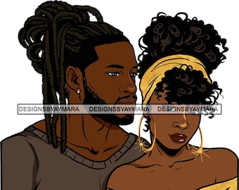 Black Couple Etsy