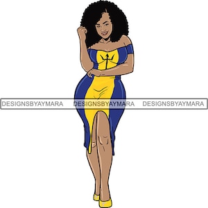 Afro Woman svg Barbados Diva Afro Hair Beautiful African American Female Lady SVG .JPG.PNG Vector Clipart Circuit Cut Cutting