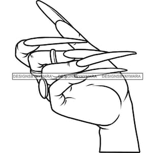 Frau Weibliche Hände Lange Nägel Stiletto Nail Styles Maniküre Kosmetik Business Logo Spa Beauty Salon SVG PNG JPG Print Schneiden Vektor Designs