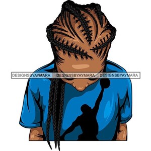 Woman Head Fulani Cornrows Braids Hairstyle Cornrows Box Braid Cornbraid Knotless Beauty Salon SVG JPG PNG Vector Clipart Cricut Cut Cutting