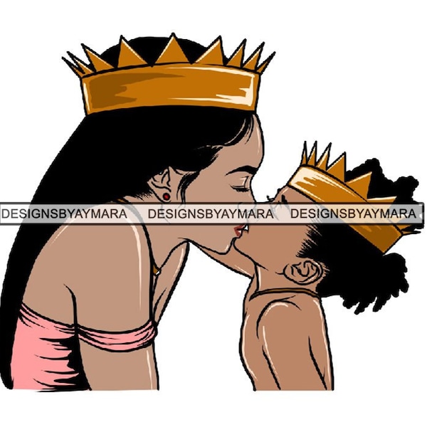 Happy Mother's Day Mom Baby Child Kid Woman Happiness True Love Kissing Queen Boy Girl SVG JPG PNG Clipart Vector Silhouette Cricut Cutting
