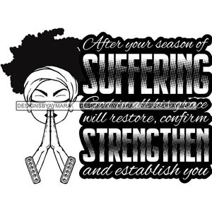 Afro Lola Praying God Lord Prayers Pray Religion Faith Church Quotes Nubian Queen Female Lady SVG .PNG Vector Clipart Circuit Cut Cutting