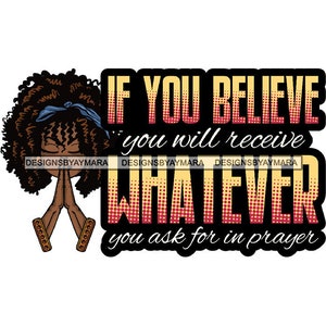 Afro Lola Praying God Lord Prayers Pray Religion Faith Church Quotes Nubian Queen Female Lady SVG .PNG Vector Clipart Circuit Cut Cutting