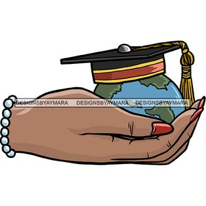 Graduación Mujer Cap Diploma Logro Educación Ceremonia Estudiante Success Graduate SVG JPG PNG Vector Clipart Cricut Cutting Files