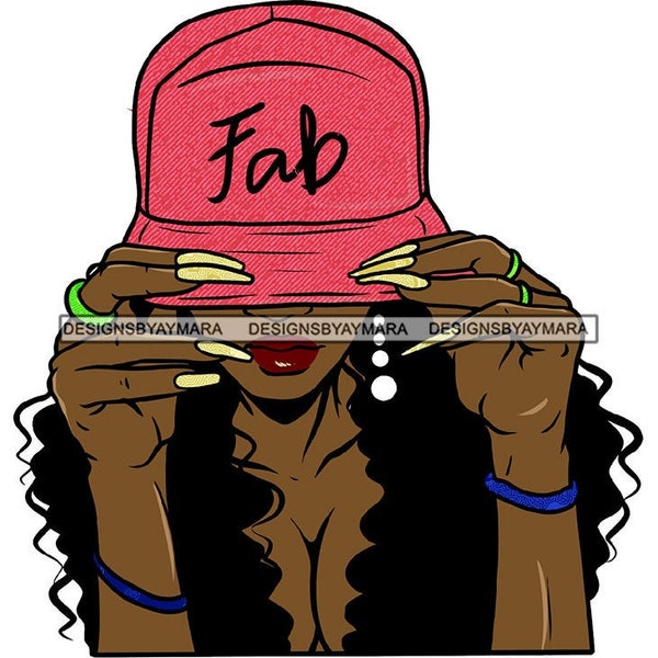 Ghetto Girl Gangster Street Girl Funky Young Woman Face Urban Swag Hip Hop SVG JPG PNG Vector Clipart Cricut Silhouette Circuit Cut Cutting