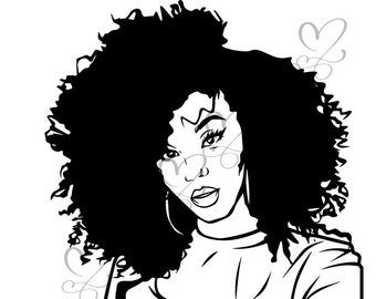 Black Sexy Thick Woman SVG Diva Sassy Classy Lady Nubian Queen | Etsy