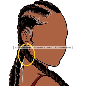 Frau Haarspange Zopf Zöpfe Frisur Salon No Face Nubian Melanin Queen Black Girl Magic JPG PNG Vektor Clipart Silhouette Cut Cutting