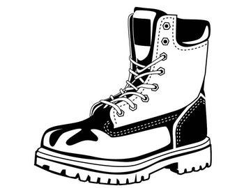 Work Boots Svg Etsy
