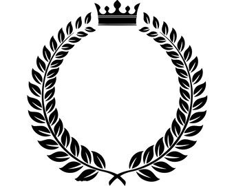 Laurel Wreath Crown Award Branch Winner Champion Trophy  Etsy