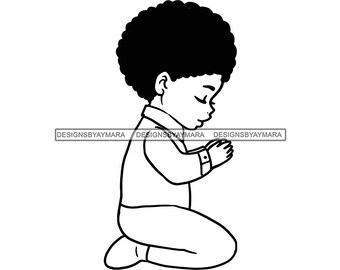 Download Pray Boy Silhouette You Ll Enjoy Etsy