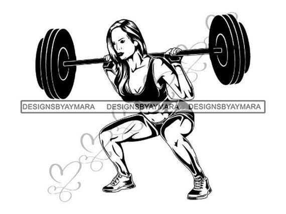 Download Fitness Woman Athletic Competitive Strong Power Muscle Gym Etsy